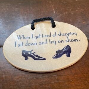 Shoe plaque